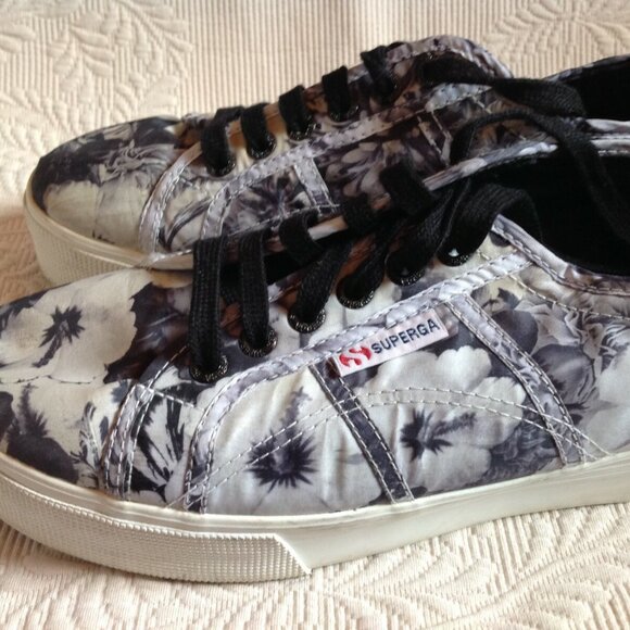 Superga Anthropologie Petunia Platform Sneakers Canvas 41.5 - USAW 10 - USAM 8.5 - Picture 2 of 11